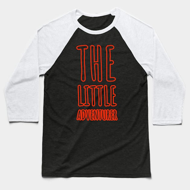 The Little Adventurer- Onesie Design Baseball T-Shirt by Onyi